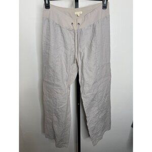 Eileen Fisher Womens Linen Drawstring Pants